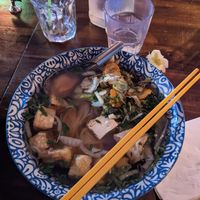 Pho végane, délicieux légumes braisés at La Belle Tonki in Montreal