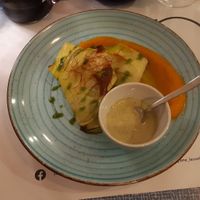 Main dish at La Svolta in Bologna