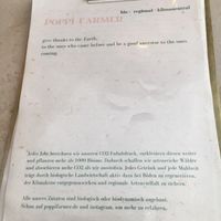 Menu   at Poppi Farmer in Munich