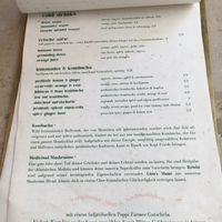 Menu   at Poppi Farmer in Munich