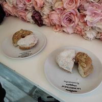 Peanutbutter and coconut donuts at La Donuteria - Spalena in Prague