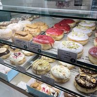  Vegan clearly labeled (today around 5)  at La Donuteria - Spalena in Prague