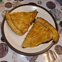 Greek nettle & mushroom pies at P__D deli pies & coffee Co. in Delft