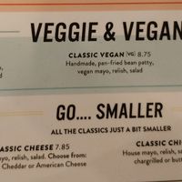 Menu burgers at Gourmet Burger Kitchen in Clondalkin