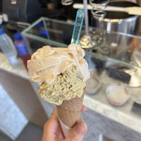 Vegan pistachio and hazelnut 🤤  at Rivareno Catedral in Mallorca