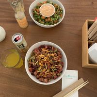 Our vegan 🌱 dinner! Nice big bowls, reasonably priced and very tasty. Friendly personnel and sustainable approach. Recommendable!  at Poké Perfect in Leiden