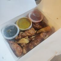 Vegan starter box at Wawin Vegan Chinese in Salford