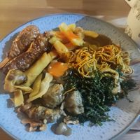 Vegan meal at Wawin Vegan Chinese in Salford