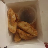 Fried dumplings at Wawin Vegan Chinese in Salford