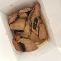 Vegan fish at Wawin Vegan Chinese in Salford