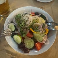 Tomato cucumber saladd  at En Iordani in Athens