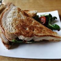 Grilled sandwich at World Peace Cafe in Leicester