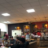 Interior at World Peace Cafe in Leicester