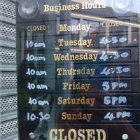 Opening hours as of 6 Oct 2026 at Currant Affairs in Leicester
