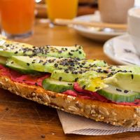 Hummus Tostada at Nostro Café Costa in Xabia