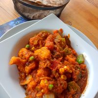 Anything with vegetables and some spiced... at Namaste India in Nevsehir