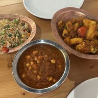 Chole, aloo gobi, veg fried rice   at Namaste India in Nevsehir