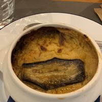 Vegan moussaka with soy milk béchamel. Not something crazy but okay  at Mouragio in Paros