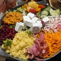 Vegan rainbow bowl at Luna in Sittard