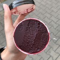 Blueberry ice cream  at Imaginarni Zmrzlina in Prague