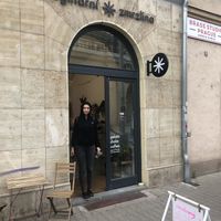 The front door  at Imaginarni Zmrzlina in Prague