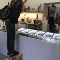 A birds eye view of the selection on offer.  at Imaginarni Zmrzlina in Prague