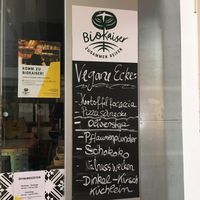 At the train station stall at Kaiser Biobäckerei in Darmstadt