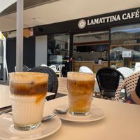 Vanilla Almond iced coffees   at LAMATTINA CAFE in Gran Canaria