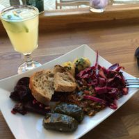 Homemade Lemonade and Dishes of the day at En Deli Haga in Gothenburg