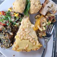 Pie + 4 delicacies.  at En Deli Haga in Gothenburg