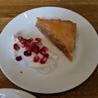 Vegan baklava with coconut cream! at En Deli Haga in Gothenburg