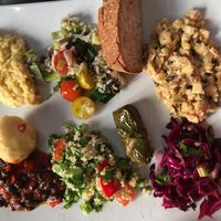 All you can eat plate  at En Deli Haga in Gothenburg