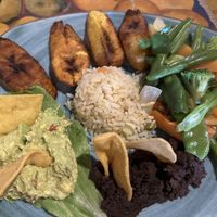 Plato ‘vegetariano'  at Casa San Juan in Chichicastenango