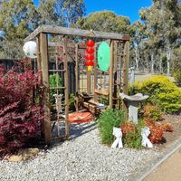 Japanese gazebo at Wild Grounds Cafe in Morgan Park