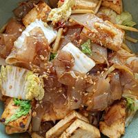 Drunken noodles, tofu & veg, 2026 at Kaow Thai in Warwick