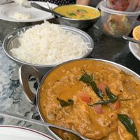 Curry and rice at Lilly's Authentic Indian Cuisine in Jenkintown