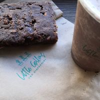 Hot chocolate and a peanut butter brownie at Little Collins CBD Dispensary in Kilkenny