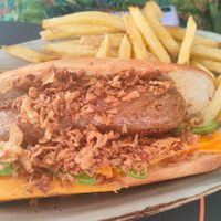 Vegan Hot Dog at Albi Burriana in Nerja