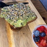 Everything Avocado toast with NO cream cheese.   at Grain & Berry in Tampa