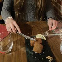 Stoverijkroket + vol-au-ventkroket at Oh!MA in Bruges