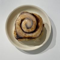 cinnamon bun   at Mimi's Cafe Vegan in Athens