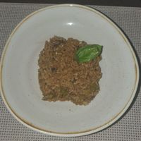 Asparagus & mushroom risotto (vegan upon request) at Tapas Y Copas in Funchal