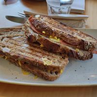 Vegan Quorn Smoky Ham & Cheese Toastie at kave in West London