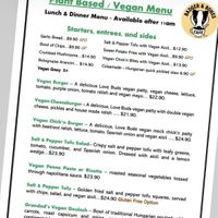 Brand new vegan specific menu for 2023  at Badger & Bones in Salisbury