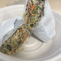 Rainbow nori wrap  at Life Alive Organic Cafe in Cambridge