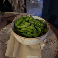 Edamame  at Life Alive Organic Cafe in Cambridge