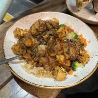 Teriyaki tofu bowl  at Life Alive Organic Cafe in Cambridge