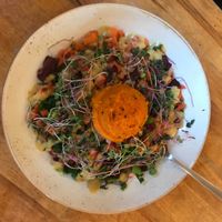 Rainbow Harvest Bowl at Life Alive Organic Cafe in Cambridge