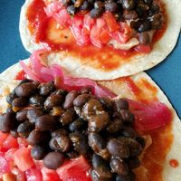 VGF tacos with Beyond "chicken" at Maize in Lancaster