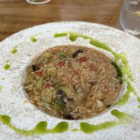 Vegetable Orzotto - most likey had cheese in it  at Orizontes in Zakynthos